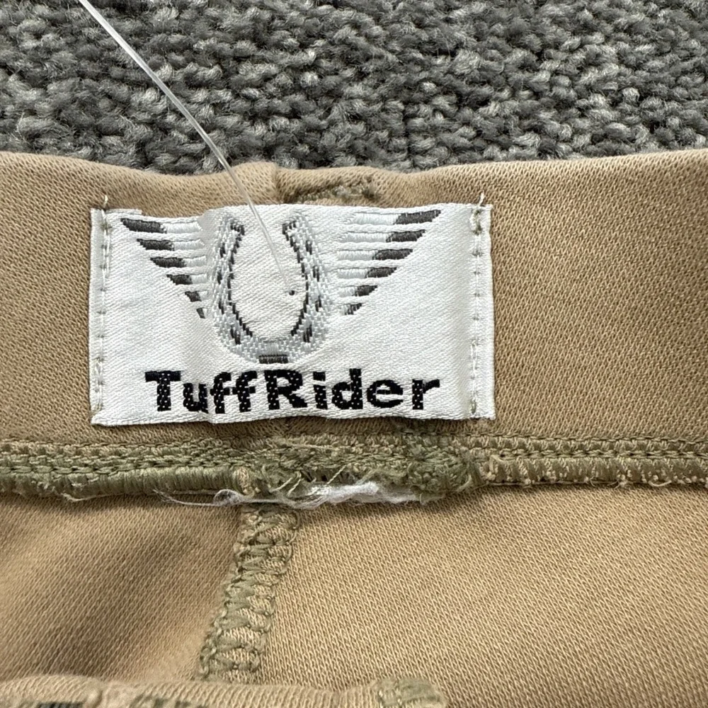 Girls 8 Tuff Rider Tan Equestrian Pull On Riding Breeches Horse Brown